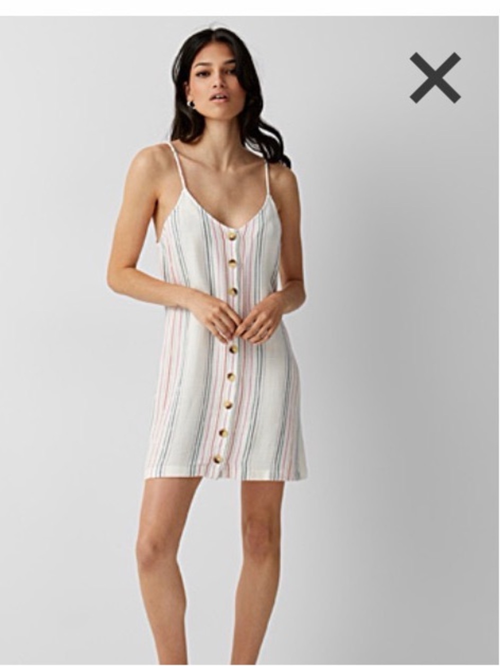 Rip Curl striped midi dress- size m